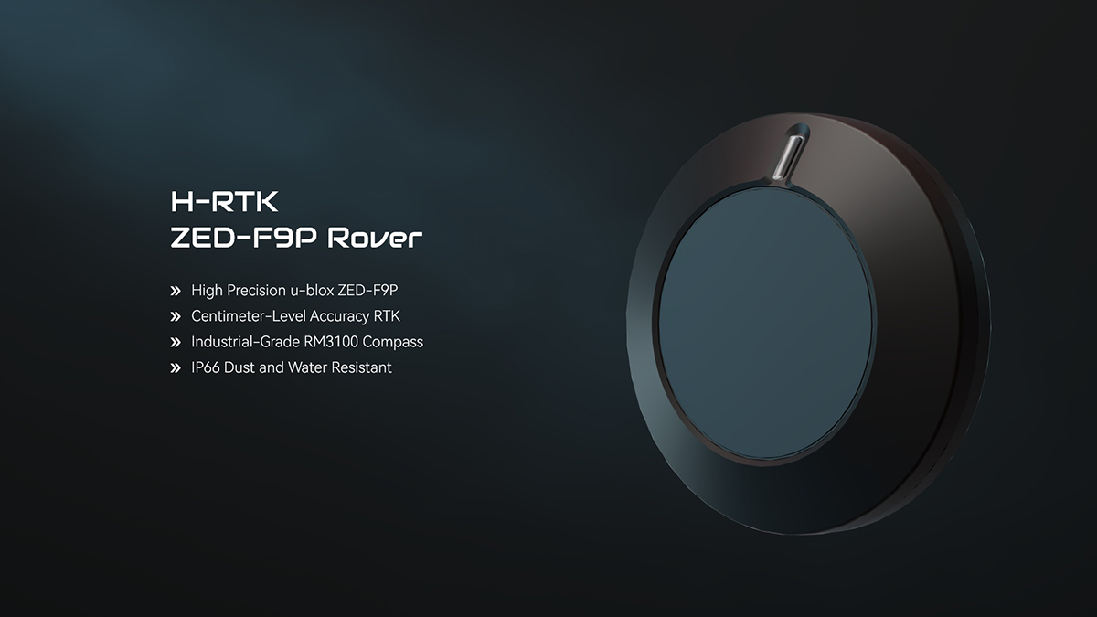 HolyBro H-RTK ZED-F9P Rover IP66 Waterproof RTK GPS Module RM3100 High Accuracy Compass for RC Drone